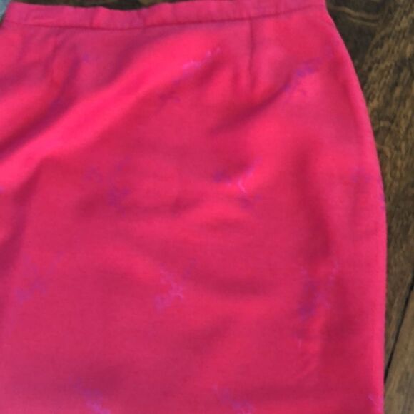 Vintage Gerard Pasquier Raspberry Made in France Two Piece Suit Size 42 Artsy - Picture 10 of 16